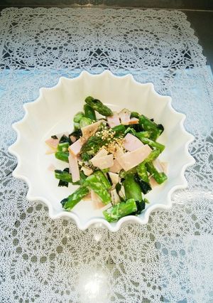 アスパラガスの味噌マヨ和え♡わさび-レシピのメイン写真