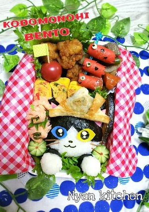 『ハチワレ猫ちゃん』弁当♡キャラ弁-レシピのメイン写真
