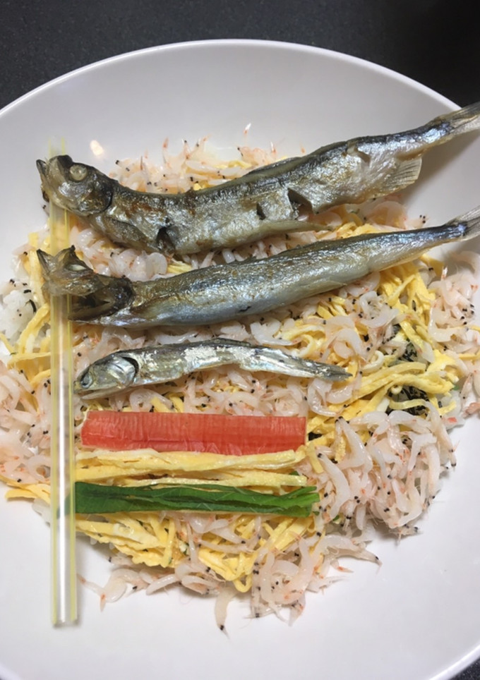 鯉のぼりのメタファーとしてのししゃも-レシピのメイン写真
