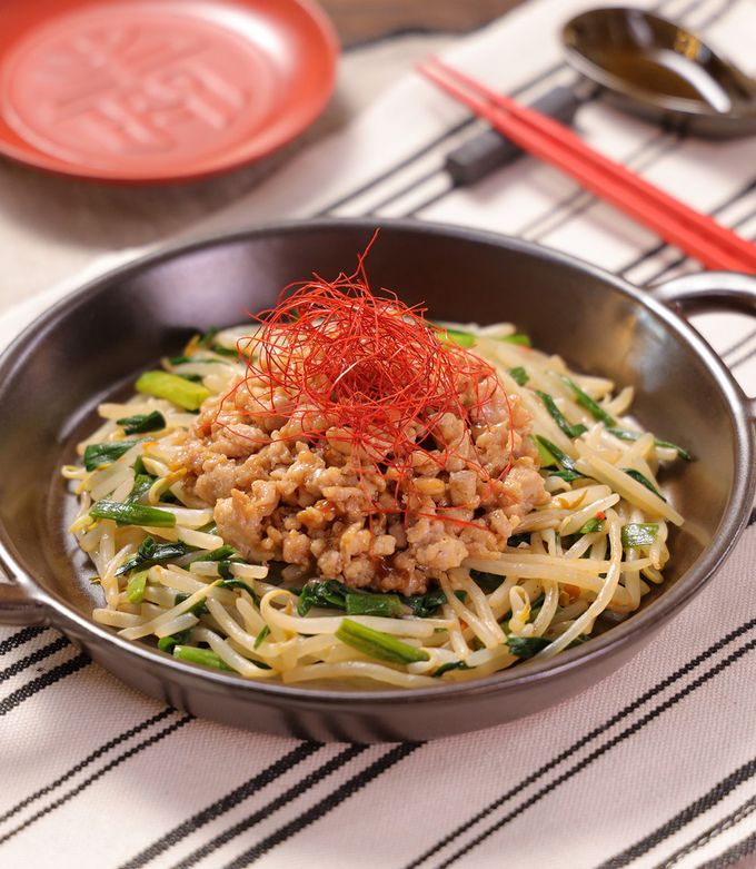 にらともやしのピリ辛☆肉そぼろあんかけ by dグルメ 【クックパッド