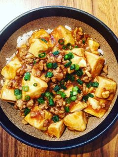 簡単◎一人分の麻婆豆腐丼-レシピのメイン写真