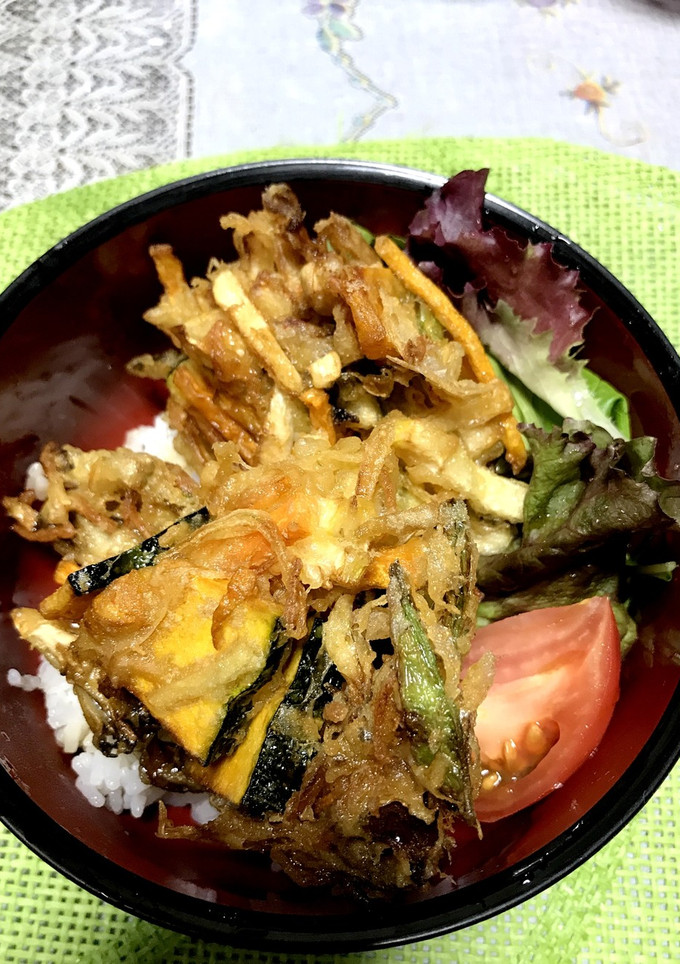 たけのこと残り野菜のかき揚げ丼-レシピのメイン写真