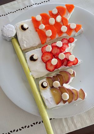 2019♡犬用♡こいのぼりケーキ♪-レシピのメイン写真
