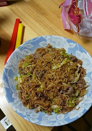 焼そばモドキ(味付即席ラーメン使用)-レシピのメイン写真