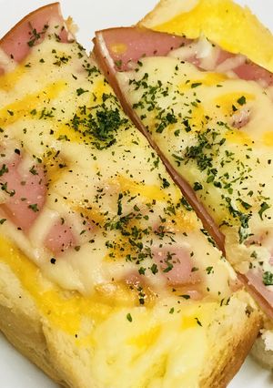 Wハム&チーズのマヨネーズトースト-レシピのメイン写真