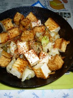 絹厚揚げときのこ野菜MIXのパクチー炒め-レシピのメイン写真