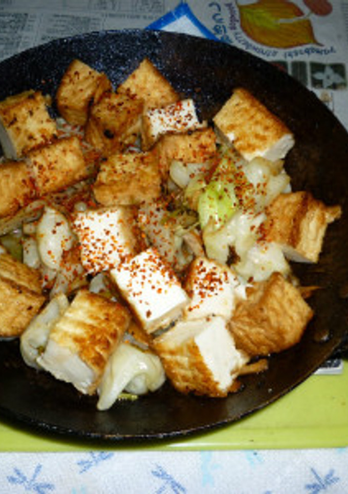 絹厚揚げときのこ野菜MIXのパクチー炒め-レシピのメイン写真
