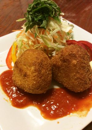 塩引き炊き込みごはんでライスコロッケ-レシピのメイン写真