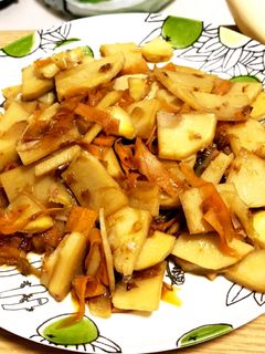 タケノコと人参の炒め煮♪-レシピのメイン写真