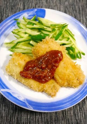 簡単！アジの梅しそフライ風-レシピのメイン写真