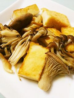 作り置き☆厚揚げときのこのバター醤油炒め-レシピのメイン写真