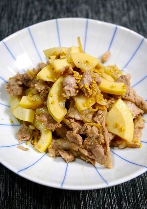 簡単！豚こまと筍の生姜炒め-レシピのメイン写真
