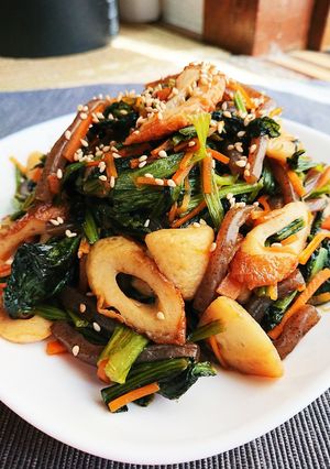 惣菜★小松菜と竹輪の炒め物＊弁当 掲載-レシピのメイン写真