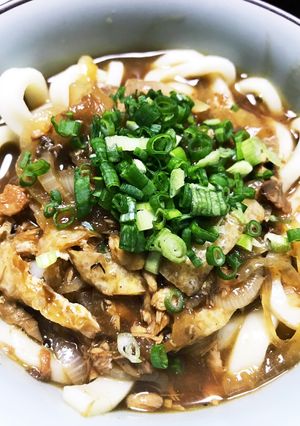 残り物焼き魚のカレーうどん-レシピのメイン写真