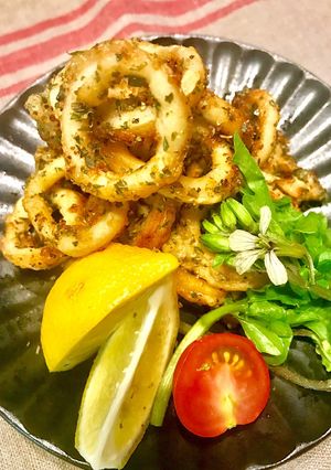 新玉ねぎとオレガノのイカフライ-レシピのメイン写真