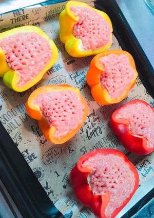 絶品!!パプリカの肉詰め!!-レシピのメイン写真