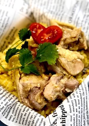 シンガポール風チキンライス♪旨カレー味♡-レシピのメイン写真