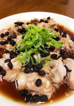 混ぜて蒸すだけ！鶏もも肉の豆豉蒸し-レシピのメイン写真