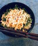☆ひとりめし たぬきなシーチキンマヨ丼
