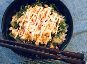 ☆ひとりめし たぬきなシーチキンマヨ丼-レシピのメイン写真