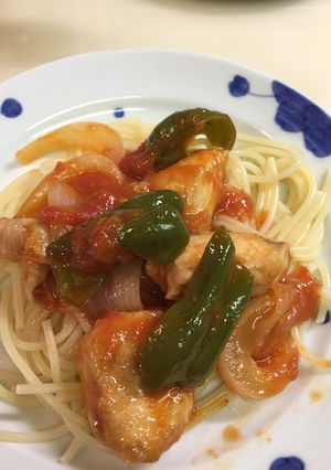 ジューシーなムネ肉のトマト煮-レシピのメイン写真