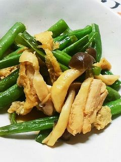インゲンと鶏肉の炒め煮-レシピのメイン写真