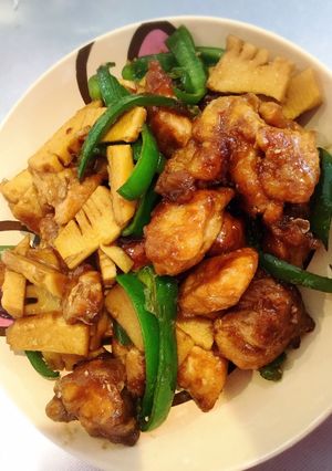 筍とピーマン鶏胸肉のチンジャオロース風-レシピのメイン写真