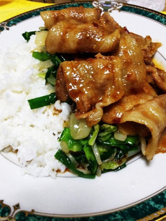 スタミナ豚バラ焼き野菜炒めライスサラダ-レシピのメイン写真