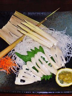 大名筍の食べ方 刺し身と酢味噌かけ-レシピのメイン写真