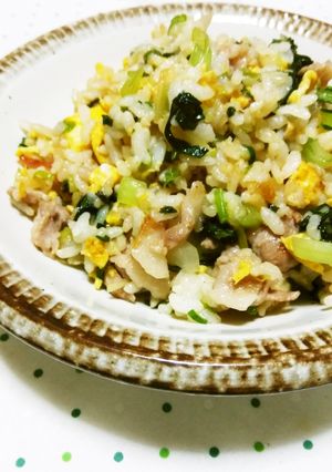小松菜たっぷりチャーハン！栄養満点♪-レシピのメイン写真