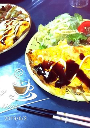 野菜消費♪とん平焼き♡-レシピのメイン写真