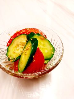 トマトときゅうりの中華サラダ-レシピのメイン写真