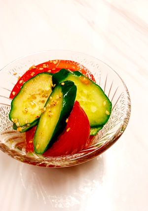 トマトときゅうりの中華サラダ-レシピのメイン写真