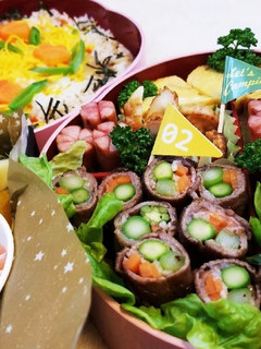 運動会お弁当 盛り付け 2018-レシピのメイン写真