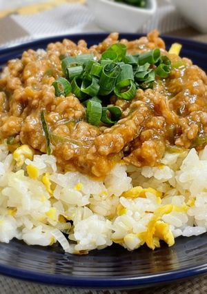 シロさんの♪肉味噌あんかけチャーハン-レシピのメイン写真