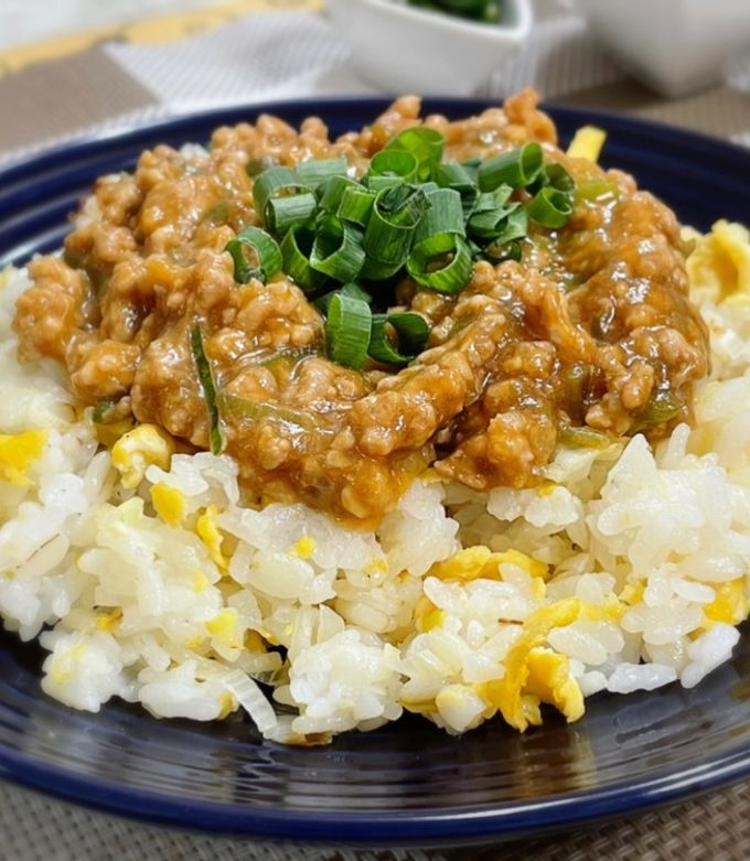 シロさんの♪肉味噌あんかけチャーハン-レシピのメイン写真