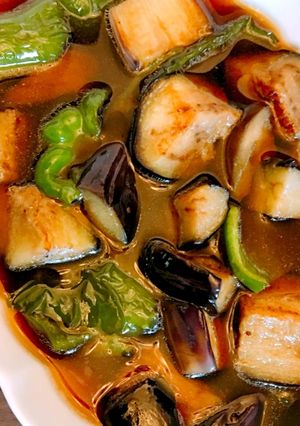 茄子とピーマンの揚げ浸し-レシピのメイン写真