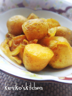 揚げじゃがいもと玉ねぎのこってり煮-レシピのメイン写真