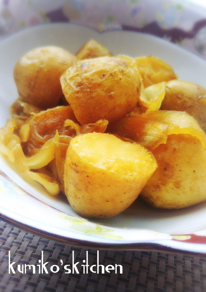 揚げじゃがいもと玉ねぎのこってり煮-レシピのメイン写真