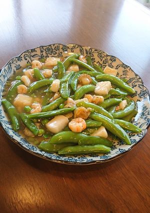 スナップえんどうの中華風-レシピのメイン写真