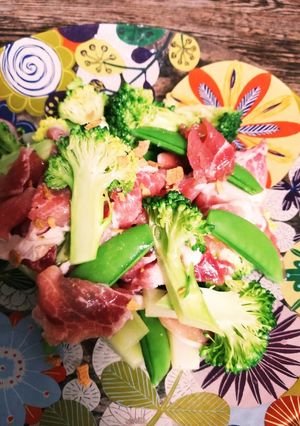 ブロッコリーの生ハムサラダ-レシピのメイン写真
