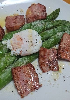 釜揚げアスパラのパルメザンチーズがけ-レシピのメイン写真