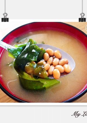 れぽ5♡納豆わかめ味噌汁♡簡単-レシピのメイン写真