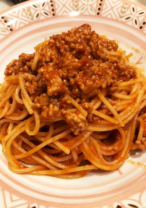 ひき肉のナポリタン-レシピのメイン写真