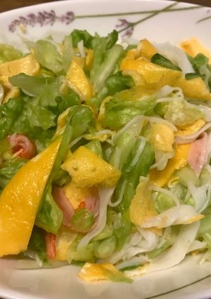 春キャベツの春色中華風サラダ-レシピのメイン写真