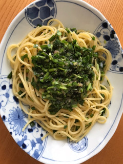 生ニラたらこパスタ-レシピのメイン写真