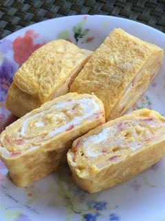 かにかまチーズの卵焼き-レシピのメイン写真