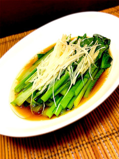 小松菜のスープ煮 香味油がけ-レシピのメイン写真