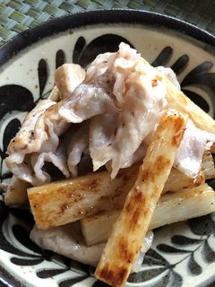 長いもと豚肉の炒め物-レシピのメイン写真