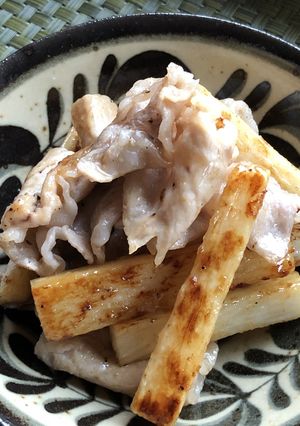 長いもと豚肉の炒め物-レシピのメイン写真